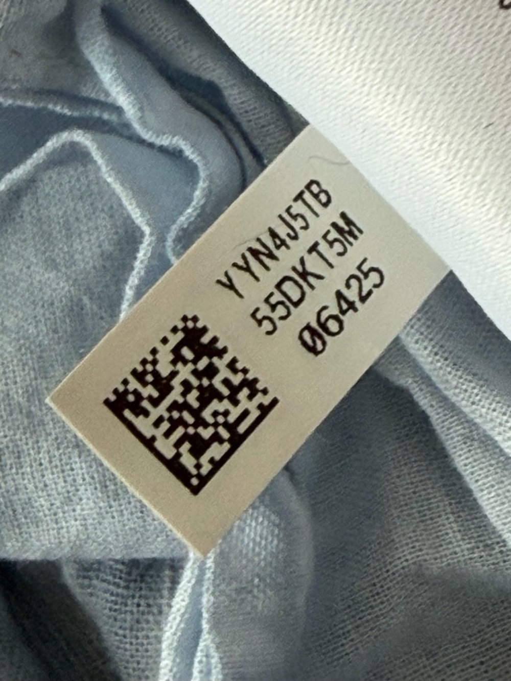 American Eagle Outfitters Light Blue Cotton Tiered Maxi Dress XL 54875 - Picture 15 of 16